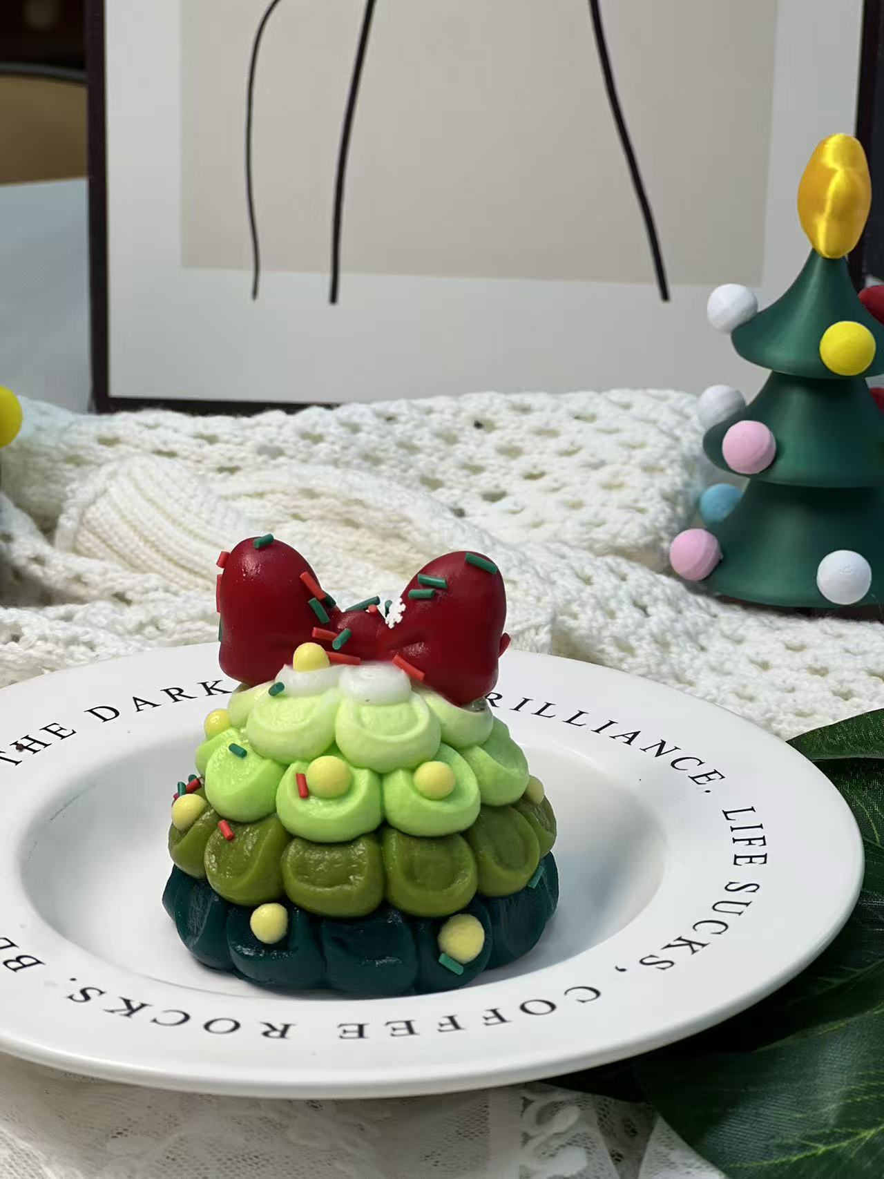 Christmas Tree Cookie Taba Squishy Toy